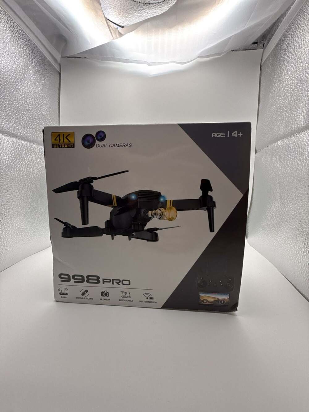 998 Pro 4K UltraHD Dual Camera Foldable Drone